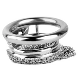 1.96 InchStainless Steel Mesh Chastity Cage material finish close | 3d-chastity