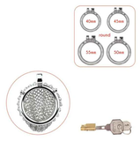 1.96 InchStainless Steel Mesh Chastity Cage wearing | 3d-chastity