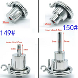 Negative Underlock Inverted Chastity Cage with Catheter and Belt full kit | 3d-chastity