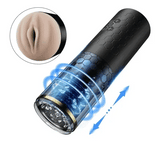 10 Thrusting Spinning Telescopic Rotating Masturbator Cup Chastity Cage main product | 3d-chastity