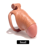 V2.0 Men's Simulated Penis Chastity Cage size and shape | 3d-chastity