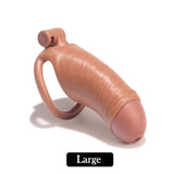 V2.0 Men's Simulated Penis Chastity Cage full kit | 3d-chastity