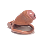 V2.0 Men's Simulated Penis Chastity Cage lock and ring | 3d-chastity