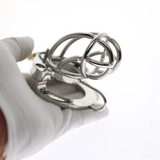 2-in-1 Ball Stretcher Chastity Cage rear | 3d-chastity
