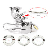 2 In1 Stainless Steel Helmet Chastity Cage wearing | 3d-chastity
