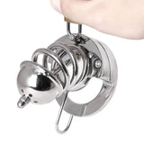 2 In1 Stainless Steel Helmet Chastity Cage main product | 3d-chastity