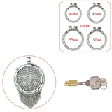 2.67 InchStainless Steel Mesh Chastity Cage product photo 12 of | 3d-chastity