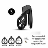 High Quality Cobra Male Chastity Cage with 3 Size Arc Penis Rings Discreet Sissy size and shape | 3d-chastity
