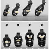High Quality Cobra Male Chastity Cage with 3 Size Arc Penis Rings Discreet Sissy lock and ring | 3d-chastity