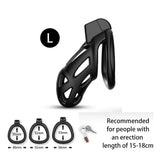 High Quality Cobra Male Chastity Cage with 3 Size Arc Penis Rings Discreet Sissy wearing | 3d-chastity