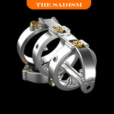 New Steampunk Series the Sadism Chastity Device size and shape | 3d-chastity