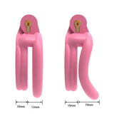 Pink Flat Chastity Lock side | 3d-chastity