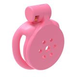 Pink Flat Chastity Lock lock and ring | 3d-chastity