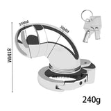 New BDSM #62 Adjustable Male Chastity Cage side | 3d-chastity