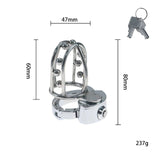 New BDSM #77 Adjustable Male Chastity Cage lock and ring | 3d-chastity