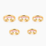 24K Gold Chastity Ring material finish close | 3d-chastity