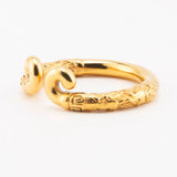 24K Gold Chastity Ring size and shape | 3d-chastity
