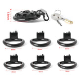 Smaller UFO Chastity Cage Set side | 3d-chastity