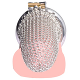 3.54 InchStainless Steel Mesh Chastity Cage rear | 3d-chastity