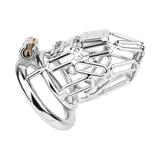 304 Stainless Steel Chastity Cage front | 3d-chastity