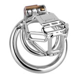 304 Stainless Steel Chastity Cage lock and ring | 3d-chastity