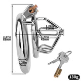304 Stainless Steel Chastity Cage rear | 3d-chastity