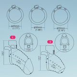 3D Simulation Chastity Cage rear | 3d-chastity