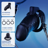 3D Simulation Chastity Cage side | 3d-chastity