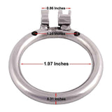 Accessory Ring for the Cage of Shame Male Chastity Device material finish close | 3d-chastity