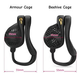 3D Armour or Beehive Chastity Cage front | 3d-chastity