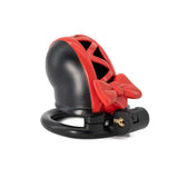 3D Black Bow Chastity Cage lock and ring | 3d-chastity