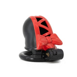 3D Black Bow Chastity Cage size and shape | 3d-chastity