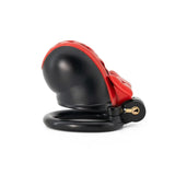 3D Black Bow Chastity Cage material finish close | 3d-chastity