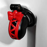 3D Black Bow Chastity Cage main product | 3d-chastity