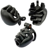 3D Clench Fist Chastity Cage side | 3d-chastity