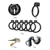 3D Detachable Chastity Cage material finish close | 3d-chastity