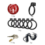 3D Detachable Chastity Cage size and shape | 3d-chastity