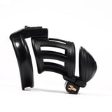 3D Double-headed Chastity Cage with 3 Rings size and shape | 3d-chastity