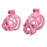3D Double Headed Soft Spikes Breathable Cock Cage