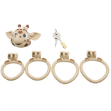 3D Giraffe Head Chastity Cage side | 3d-chastity