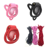 3D Honeycomb Bundled Chastity Cage side | 3d-chastity