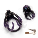 3D Octopus Chastity Cage lock and ring | 3d-chastity