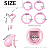 3D Printed Resin Chastity Cage with 4 Rings Sizes wearing | 3d-chastity