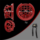 3D Skeleton Chastity Cage material finish close | 3d-chastity