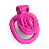3D Small Sissy Rose Chastity Cage lock and ring | 3d-chastity