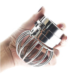 Ball Stretcher Lock Chastity Cage material finish close | 3d-chastity