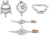 Mini Metal Chastity Device 1.77 Inch Long wearing | 3d-chastity