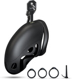 Lightweight Chastity Device with 3 Sizes Rings main product | 3d-chastity