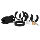 CB6000S Silicone Chastity Cage Black wearing | 3d-chastity