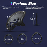 Lightweight Chastity Device with 3 Sizes Rings wearing | 3d-chastity